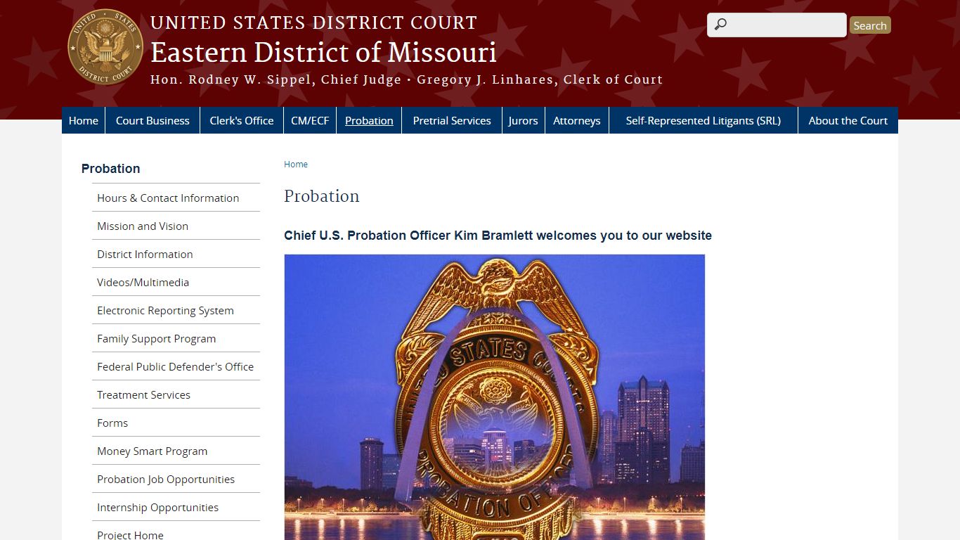 Probation | Eastern District of Missouri | United States District Court