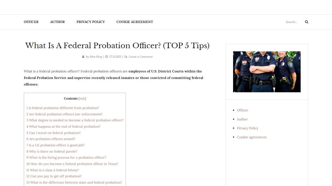 What Is A Federal Probation Officer? (TOP 5 Tips) - Officers info